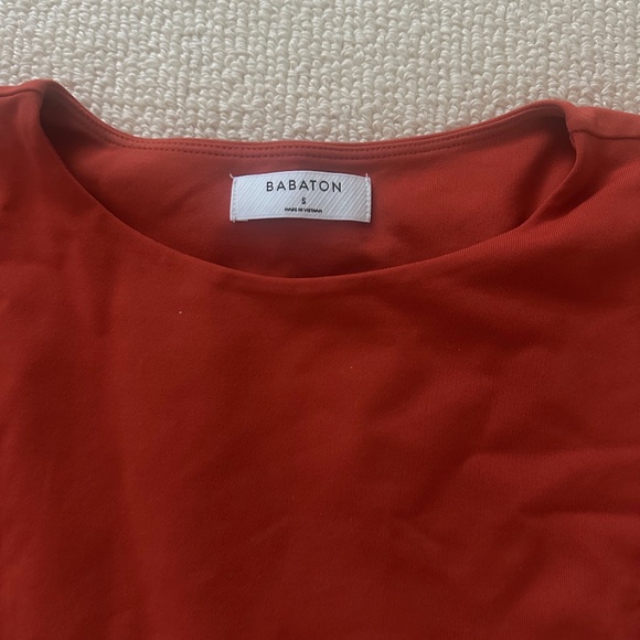 Babaton Contour Crew Longsleeve Bodysuit size S in "flambeau red" - Picture 3 of 4